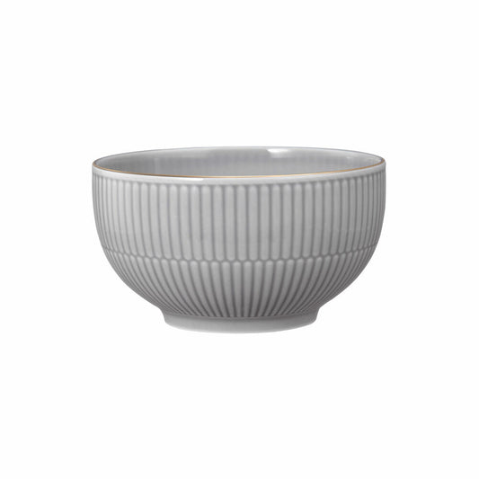 Seltmann Weiden Müslischale Amina Silbergrau Goldrand, Schüssel, Porzellan, Grau, 980 ml, 001.776127