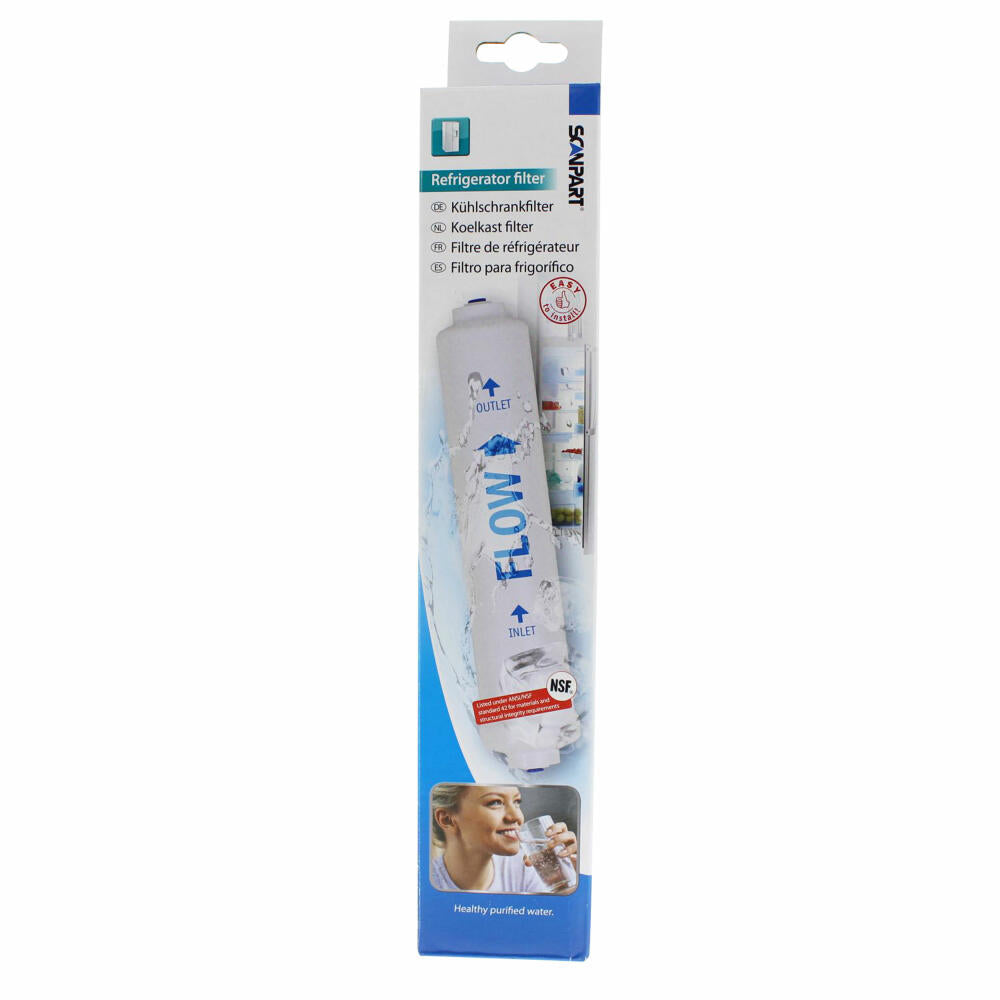 Scanpart water filter compatible with Samsung WSF-100, water filter, side by side refrigerator, 1120000001