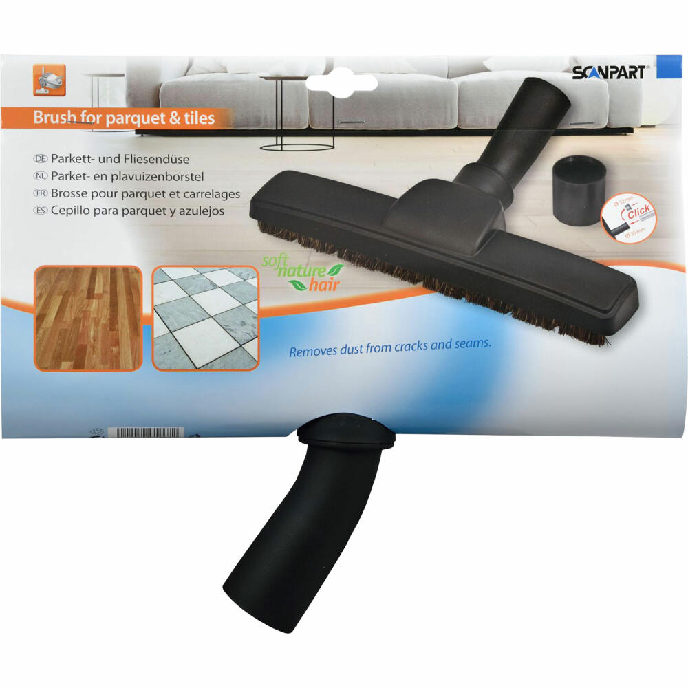 Scanpart parquet &amp; stone floor nozzle universal 35 / 32 mm, nozzle, floor nozzle, vacuum cleaner nozzle, stone floor, 1190000105