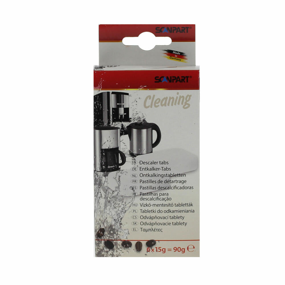 Scanpart Entkalkertabs 6 x 15 g in Blister, Entkalker Tabs, Reiniger, 2790000845