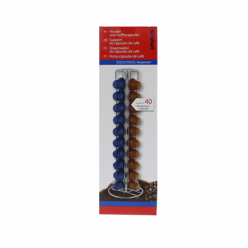 Scanpart capsule holder compatible with Nespresso, for 40 capsules, coffee capsule holder, capsule holder, 2790002113
