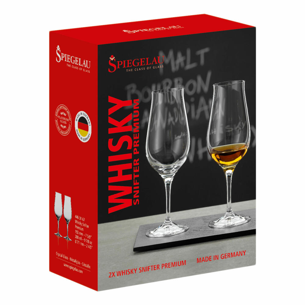 Spiegelau Special Glasses Whiskey Snifter Premium, set of 2, whiskey glasses, crystal glass, 280 ml, 4460167