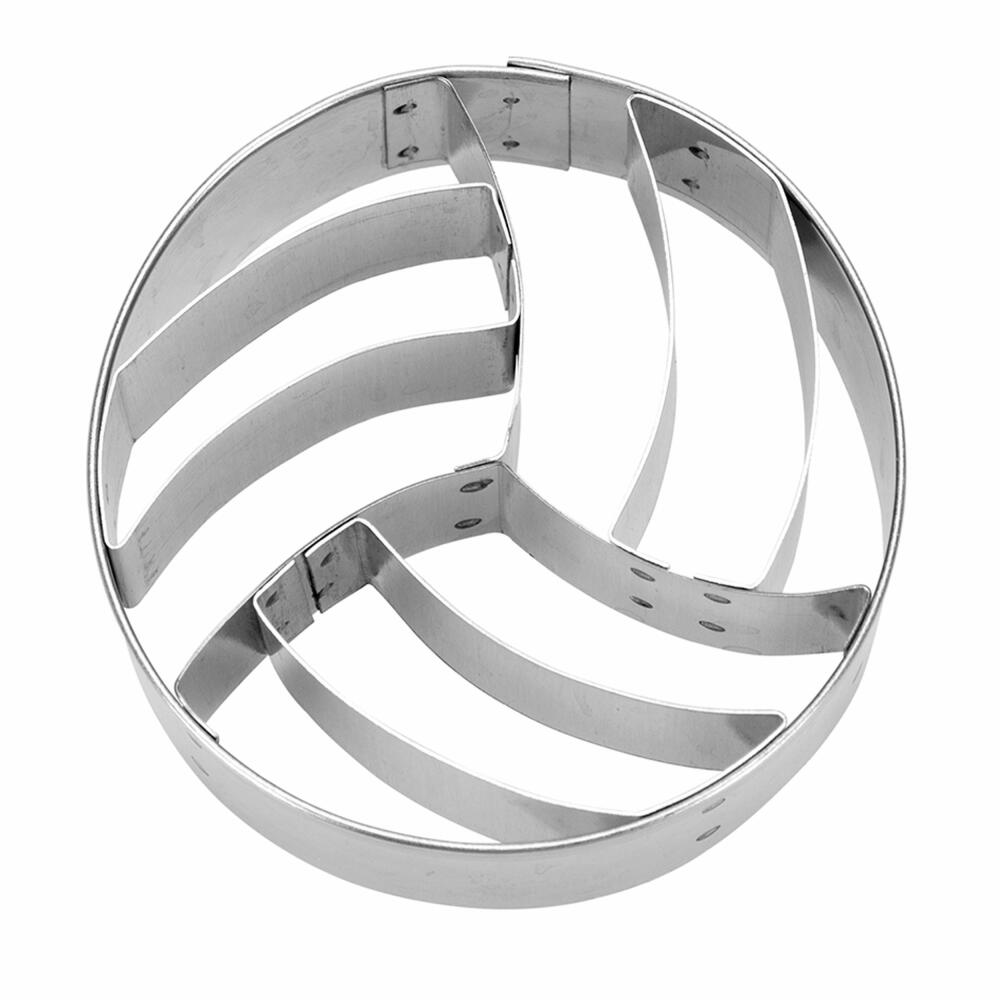 Städter embossed cookie cutter volleyball, cookie cutter, cookie mold, biscuit, cookies, stainless steel, 6 cm, 041424