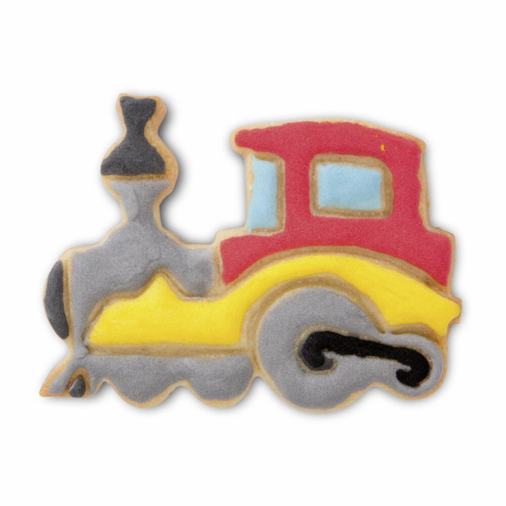 Städter embossed cookie cutter locomotive, cookie cutter, cookie mold, biscuit, cookies, stainless steel, 8 cm, 049093