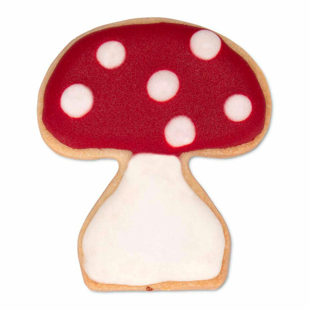 Städter cookie cutter mushroom, cookie cutter, cookie mold, biscuit, cookie, tinplate, 7 cm, 056022