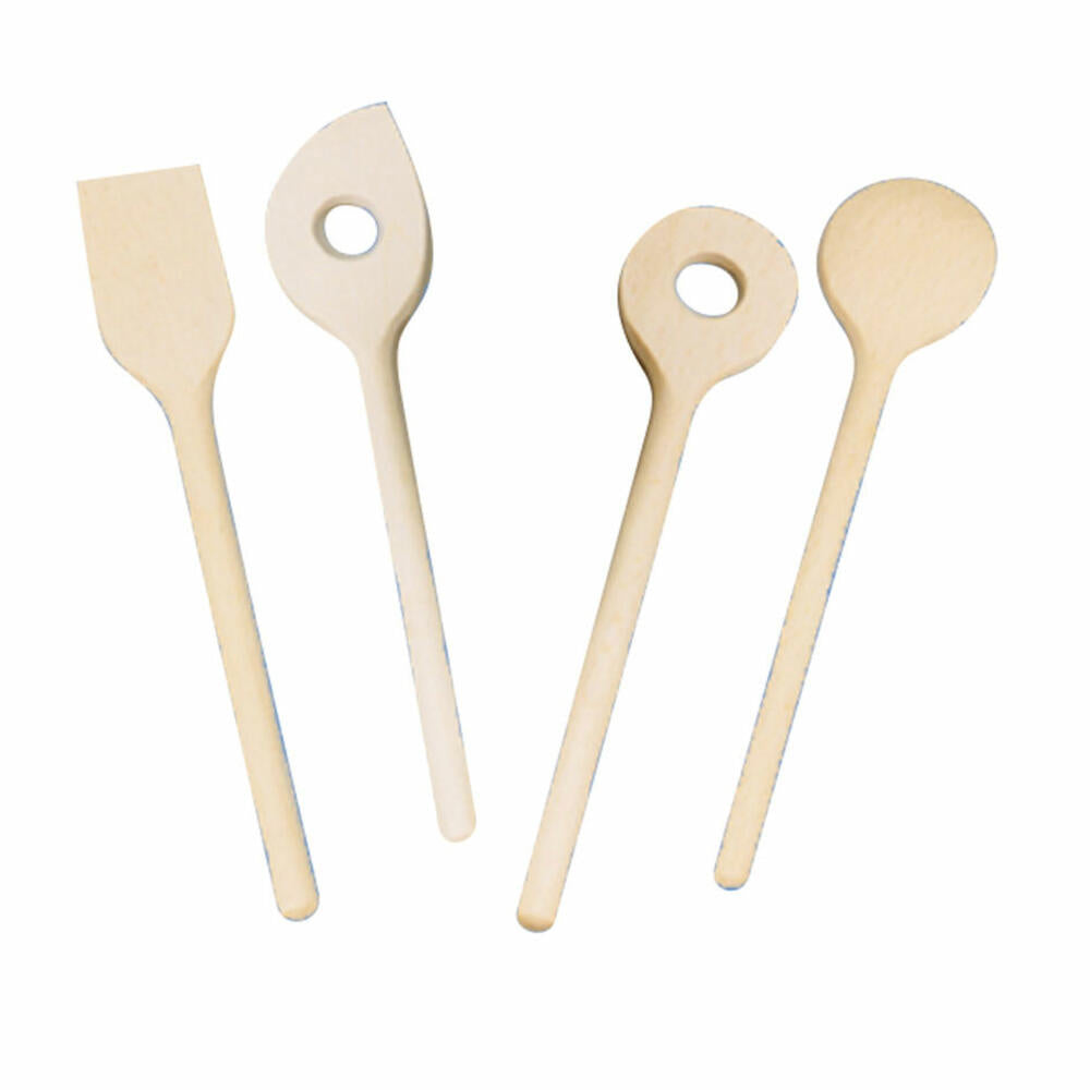 Städter KIDS Kochlöffel Set, 4-tlg., Koch Löffel, Rührlöffel, Küchenlöffel, Küchenhelfer, Kinder, 16 cm, 834019