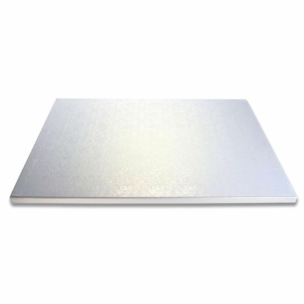 Städter Kuchenplatte Rechteck, Extra Stark, Tortenplatte, Kuchenteller, Kuchen Platte, Pappe, 40 x 30 cm, 900042