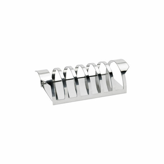 Stelton toast holder Arne Jacobsen, toast slice stand, stainless steel, silver, 15.8 cm, 013-1