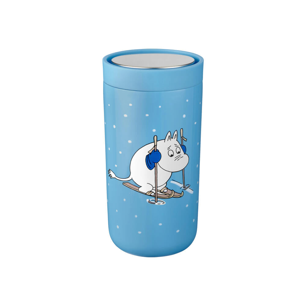 Stelton Thermo Mug To Go Click, Stainless Steel, Plastic, Blue, 200 ml, 1370-12