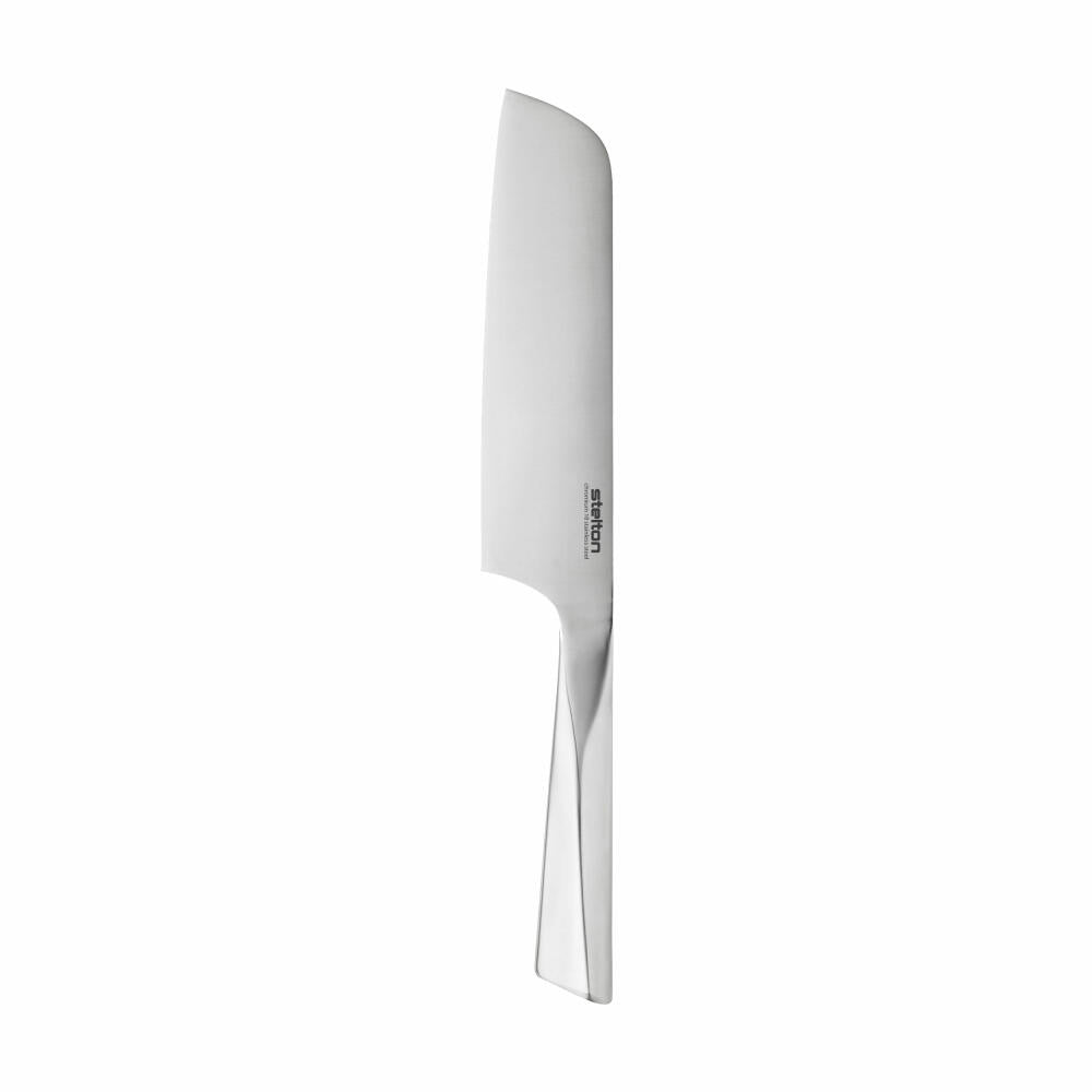 Stelton Santoku knife Trigono, Asian knife, kitchen knife, Chromium 18, silver, 32.5 cm, 352