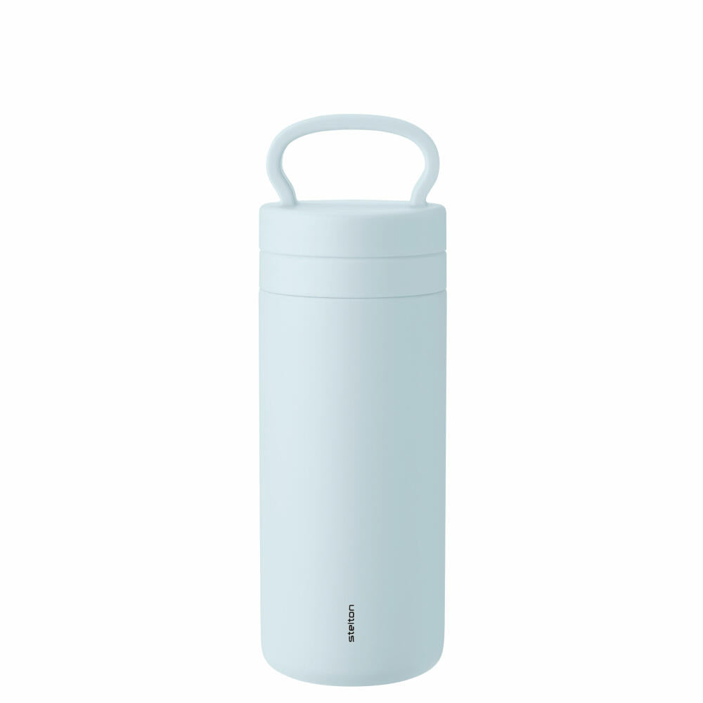 Stelton Thermobecher Tabi, Edelstahl, Kunststoff, Silikon, Soft Ice Blue, 400 ml, 370-1
