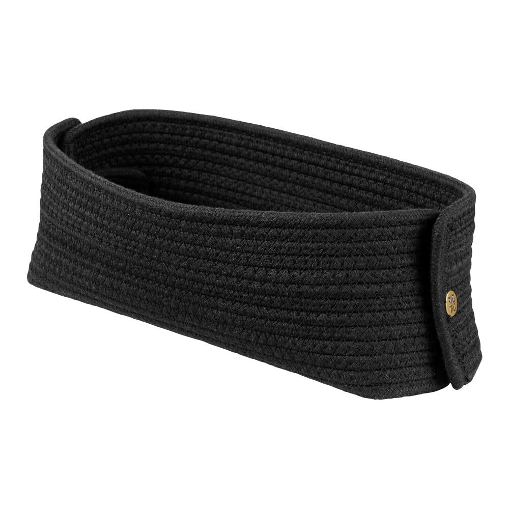 RIG-TIG Bread Basket Knit-It, Bread Bag, Bread Bag, Cotton, Black, Z00146-2