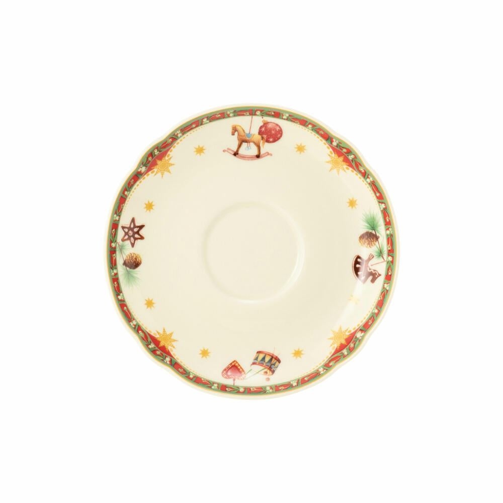 Seltmann Weiden Marie-Luise tea saucer, saucer, porcelain, Christmas nostalgia, Ø 13 cm, 001.759419