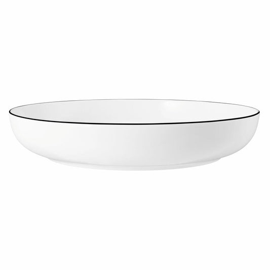 Seltmann Weiden Foodbowl Modern Life Black Line, Schale, Porzellan, Schwarz, 28 cm, 001.761026