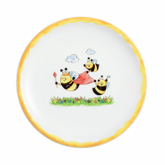 Seltmann Weiden Compact Frühstücksteller, Teller, Kinder, Porzellan, Fleißige Bienen, Ø 19.3 cm, 001.762038