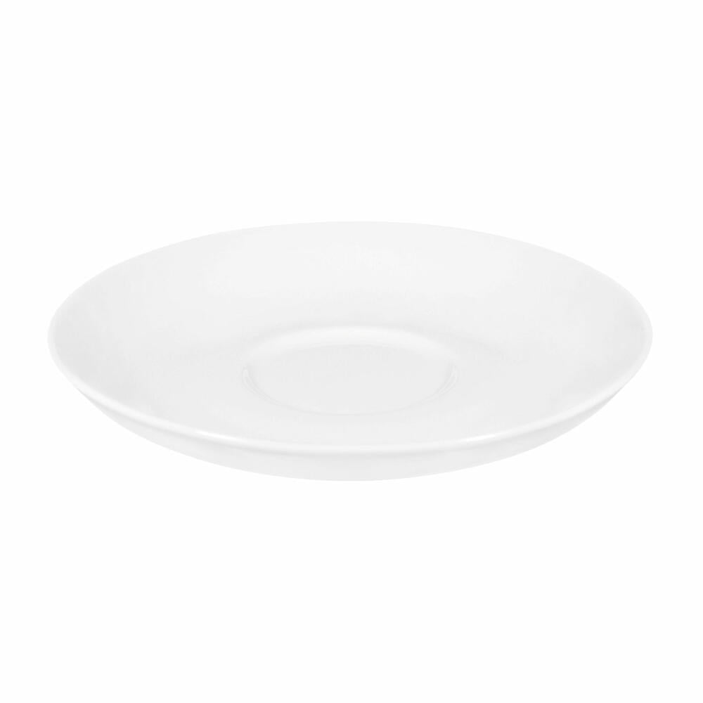 Seltmann Weiden Liberty tea saucer, saucer, underplate, porcelain, white, Ø 13 cm, 001.764209