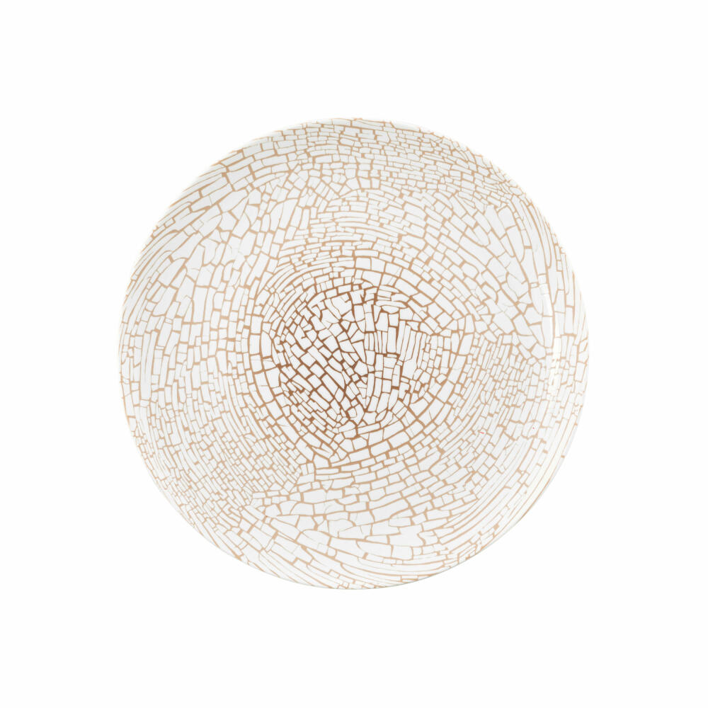 Seltmann Weiden Liberty breakfast plate, plate, cake plate, porcelain, craquelure, Ø 22.7 cm, 001.764220