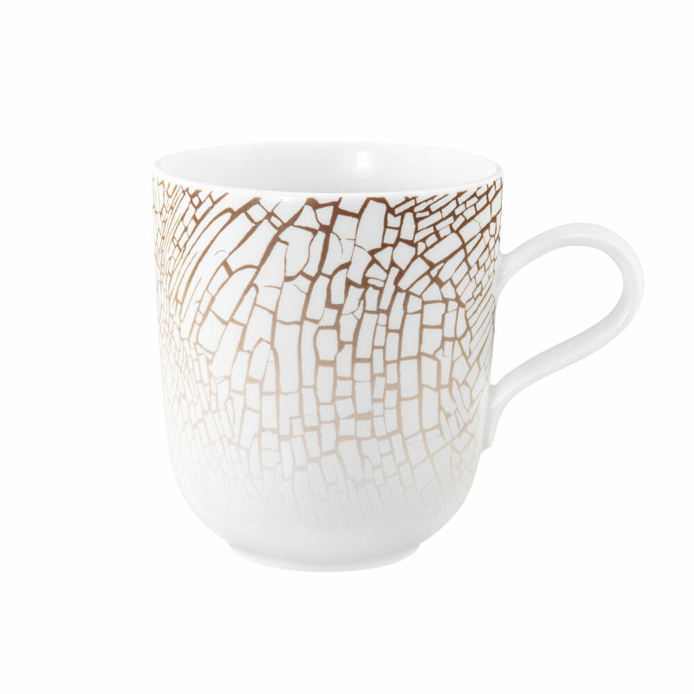 Seltmann Weiden Liberty Becher, Kaffeebecher, Teetasse, Tasse, Porzellan, Krakelee, 400 ml, 001.764226