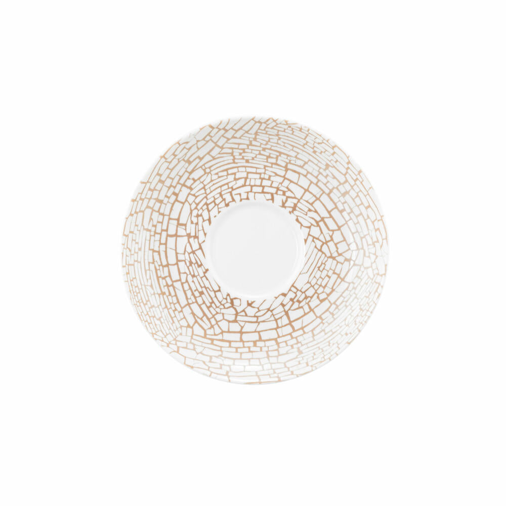 Seltmann Weiden Liberty Teeuntertasse, Untertasse, Unterteller, Porzellan, Krakelee, Ø 13 cm, 001.764229