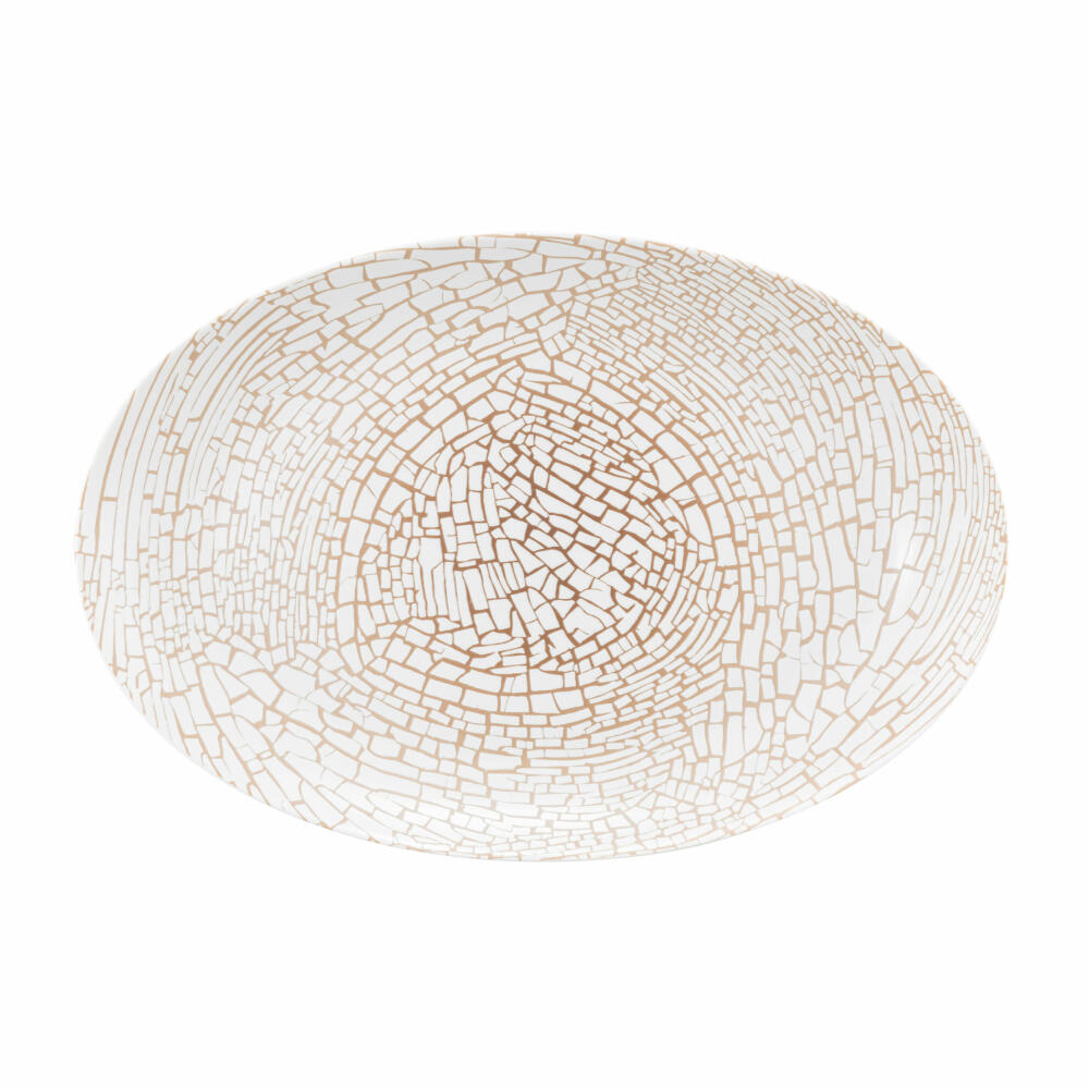 Seltmann Weiden Liberty Platte Oval, Servierplatte, Servierteller, Porzellan, Krakelee, 31.3 x 21.1 cm, 001.764231