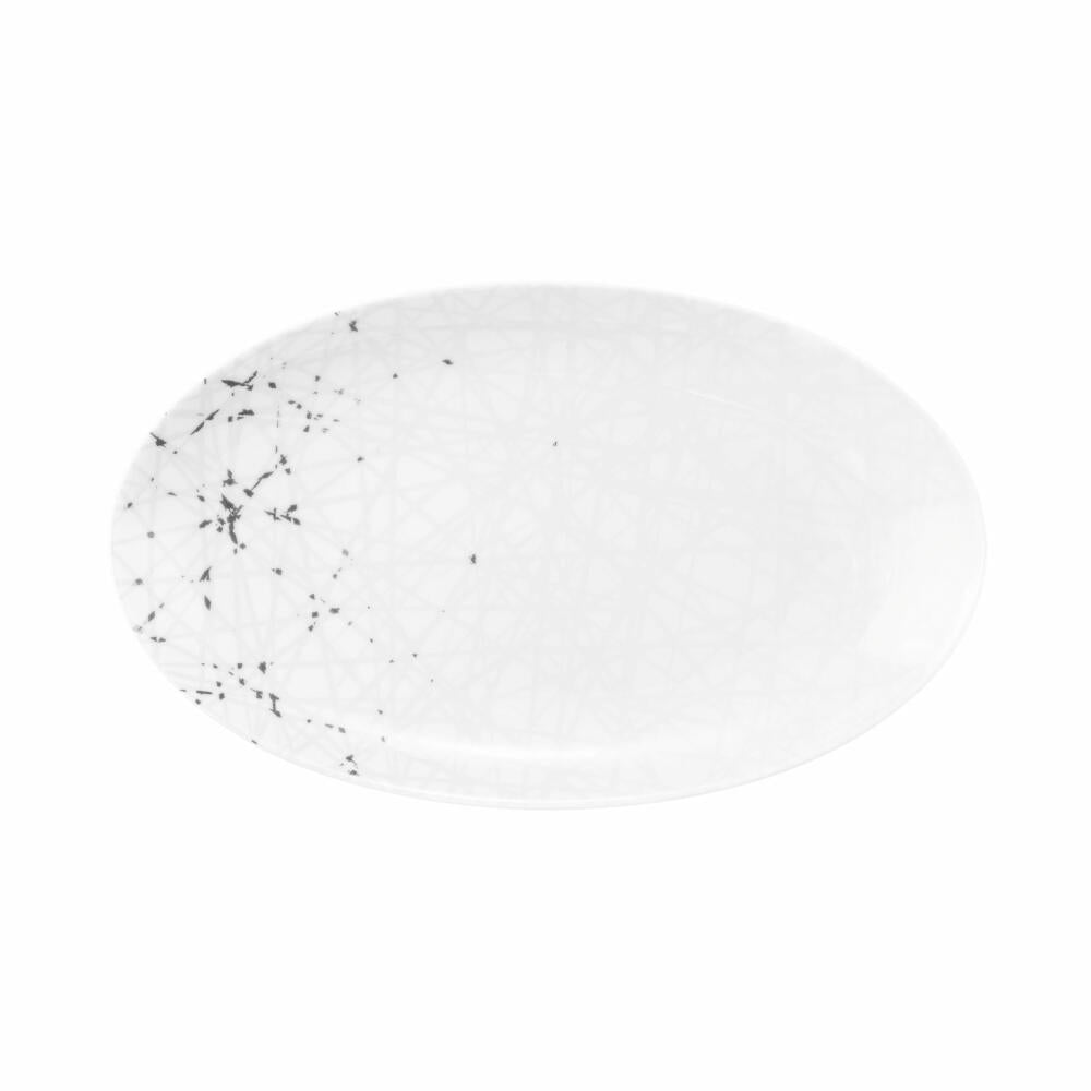 Seltmann Weiden Liberty Platter Oval, Serving Platter, Serving Plate, Porcelain, Brace, 24 x 14.5 cm, 001.764248
