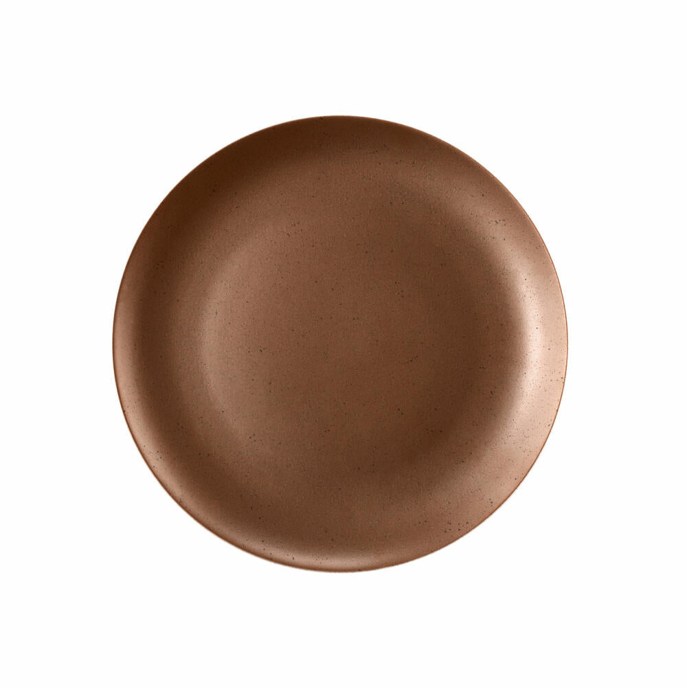Seltmann Weiden Liberty breakfast plate, plate, cake plate, porcelain, bronze, Ø 22.7 cm, 001.764253