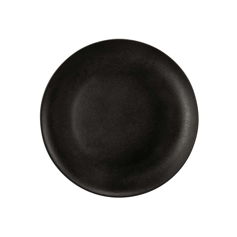Seltmann Weiden Liberty breakfast plate, plate, cake plate, porcelain, Velvet Black Ø 22.7 cm, 001.764279
