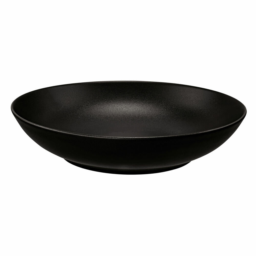 Seltmann Weiden Liberty Suppenteller, Teller, Speiseteller, Porzellan, Velvet Black Ø 21.2 cm, 001.764281