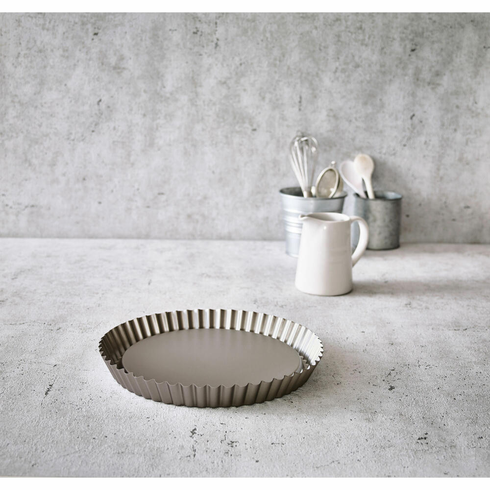 Birkmann Basic Baking fruit base mold, cake mold, cake baking mold, baking mold, fruit base, carbon steel, Ø 28 cm, 883123