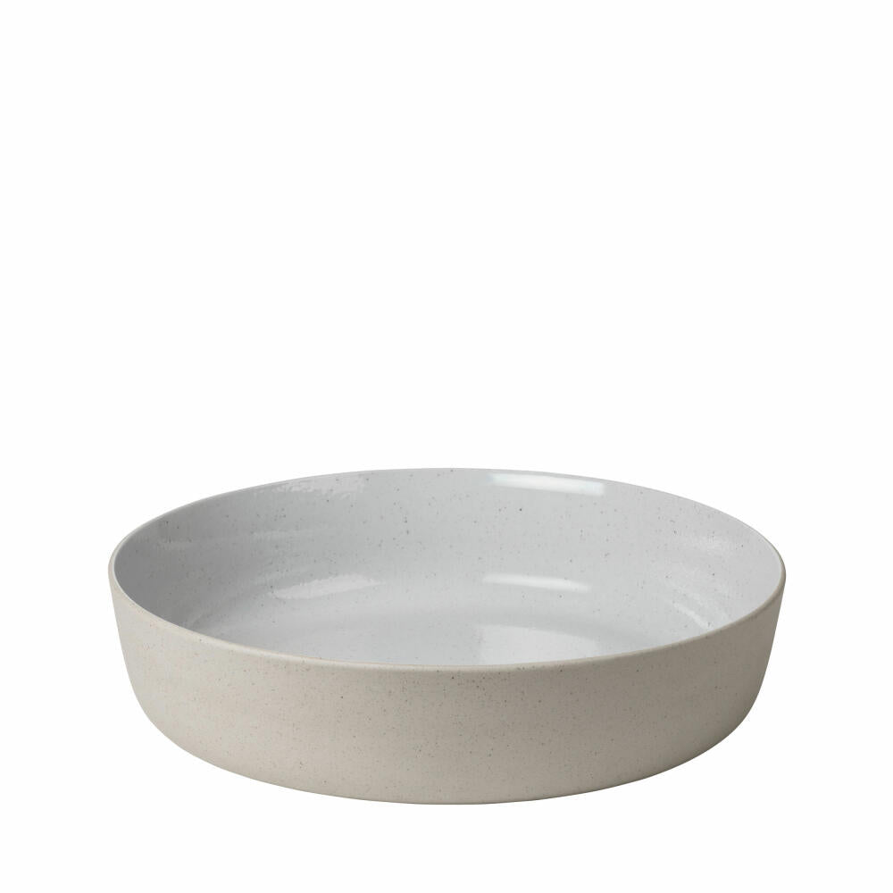 Blomus Sablo salad bowl, salad bowl, salad bowl, bowl, serving bowl, ceramic, sand, Ø 28 cm, 64161