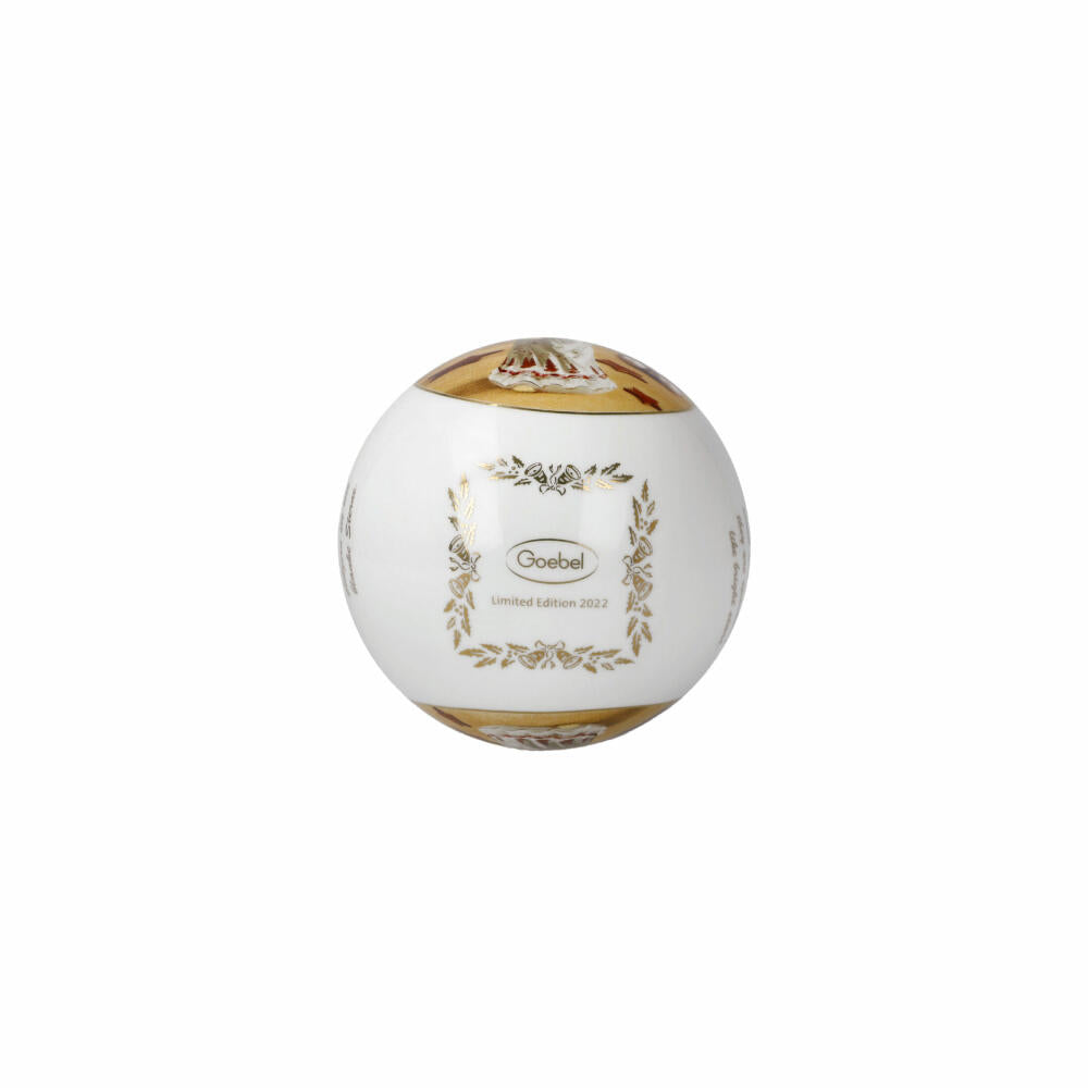 Goebel Annual Ball 2022, Annual Editions, Porcelain, Magical Winter Forest - Metallic Green, 7 cm, 66501651