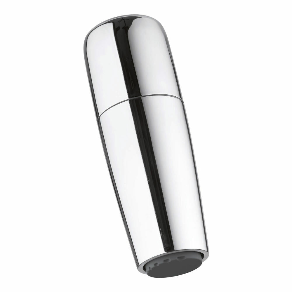 Blomus salt &amp; pepper mill SALPI, polished stainless steel, plastic, ceramic, silver, sharkskin + magnet, 180 ml, 63957