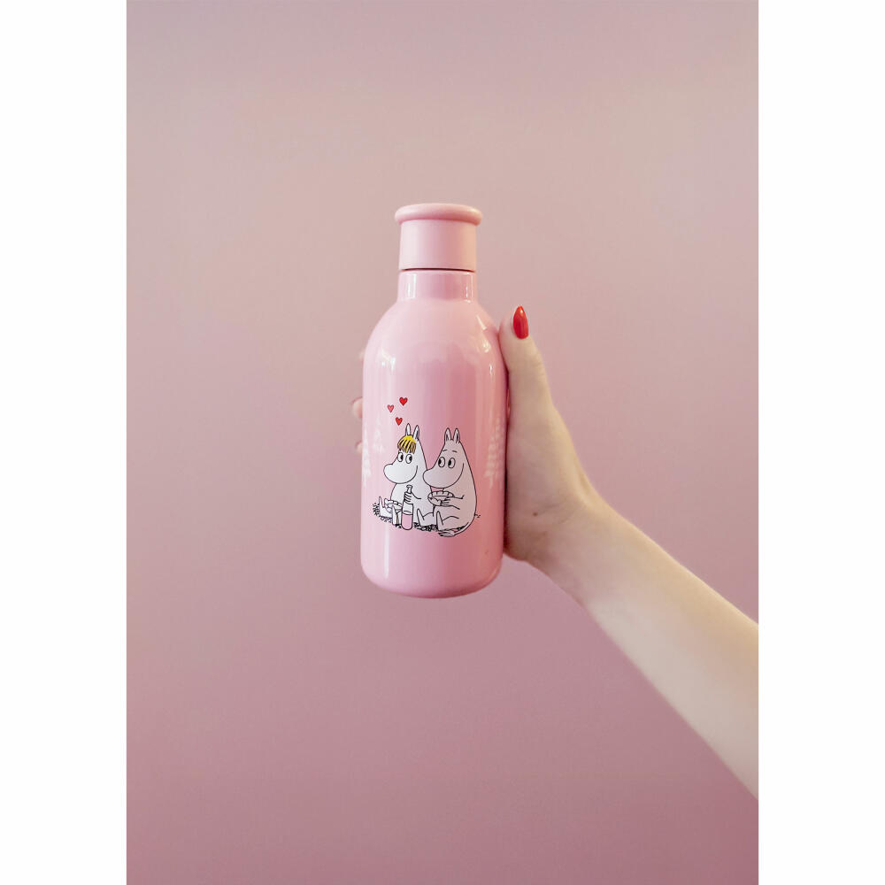 Rig-Tig Isolierflasche Drink-It Moomin Love, Stahl, Kunststoff, Bunt, 0.5 L, Z00711-5