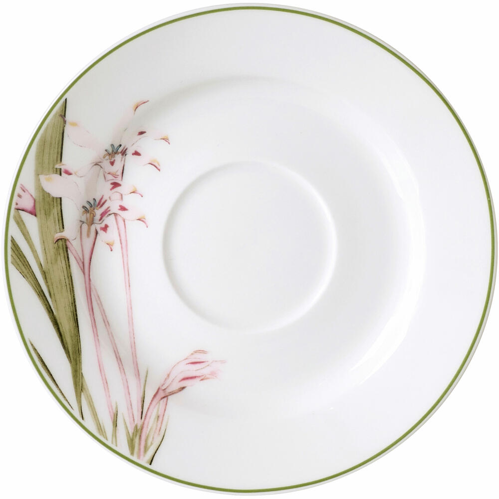 Ritzenhoff & Breker Kaffeeuntertasse Flora, Kaffee Untertasse, Untere, Untersetzer, Porzellan, Bunt, Ø 15.5 cm, 426090
