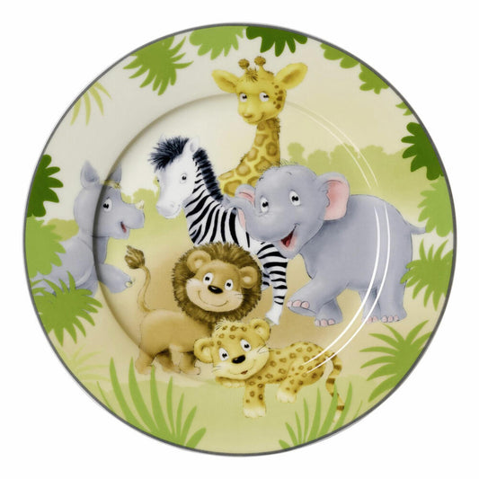 Ritzenhoff &amp; Breker Animals Plate African Animal, Children's Plate, Dinner Plate, Children, Porcelain, Ø 19 cm, 427844