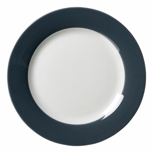 Ritzenhoff & Breker Teller Doppio, Frühstücksteller, Kuchenteller, Desserteller, Porzellan, Anthrazit, Ø 20.5 cm, 430202