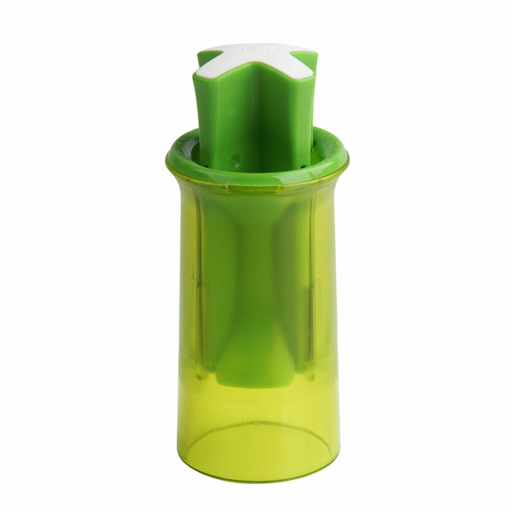Chefn Vibe Snack Slicer für Gemüsesticks, Gemüseschneider, Gemüse Schneider, Küchenhelfer, PP / Edelstahl, Grün, 12 cm, 27438