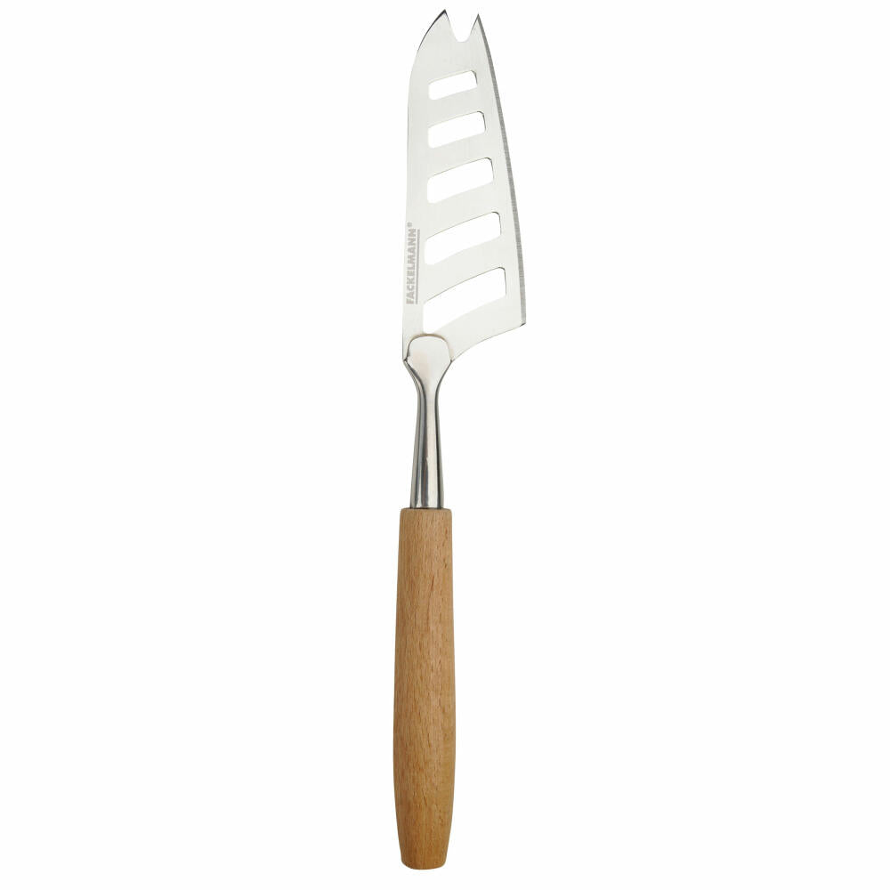 Fackelmann soft cheese knife Fair, cheese knife, cheese cutter, beech, stainless steel, 24 cm, 31038