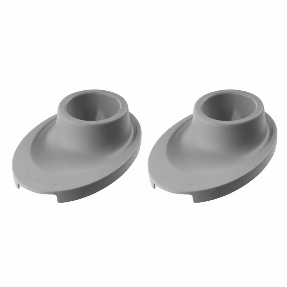 Fackelmann egg cup set of 2 Eco, egg container with shelf, Green PE, grey, 33021