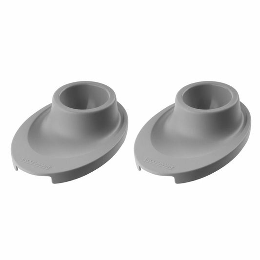Fackelmann Eierbecher 2er Set Eco, Eierbehälter mit Ablage, Green PE, Grau, 33021
