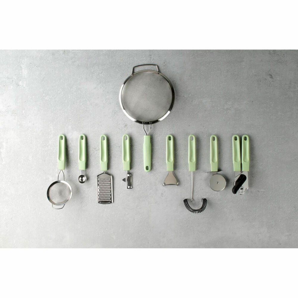 Fackelmann Pizzaschneider Ecolution, Pizzaroller, Pizzarad, Materialmix, Mintgrün, 20 cm, 33070
