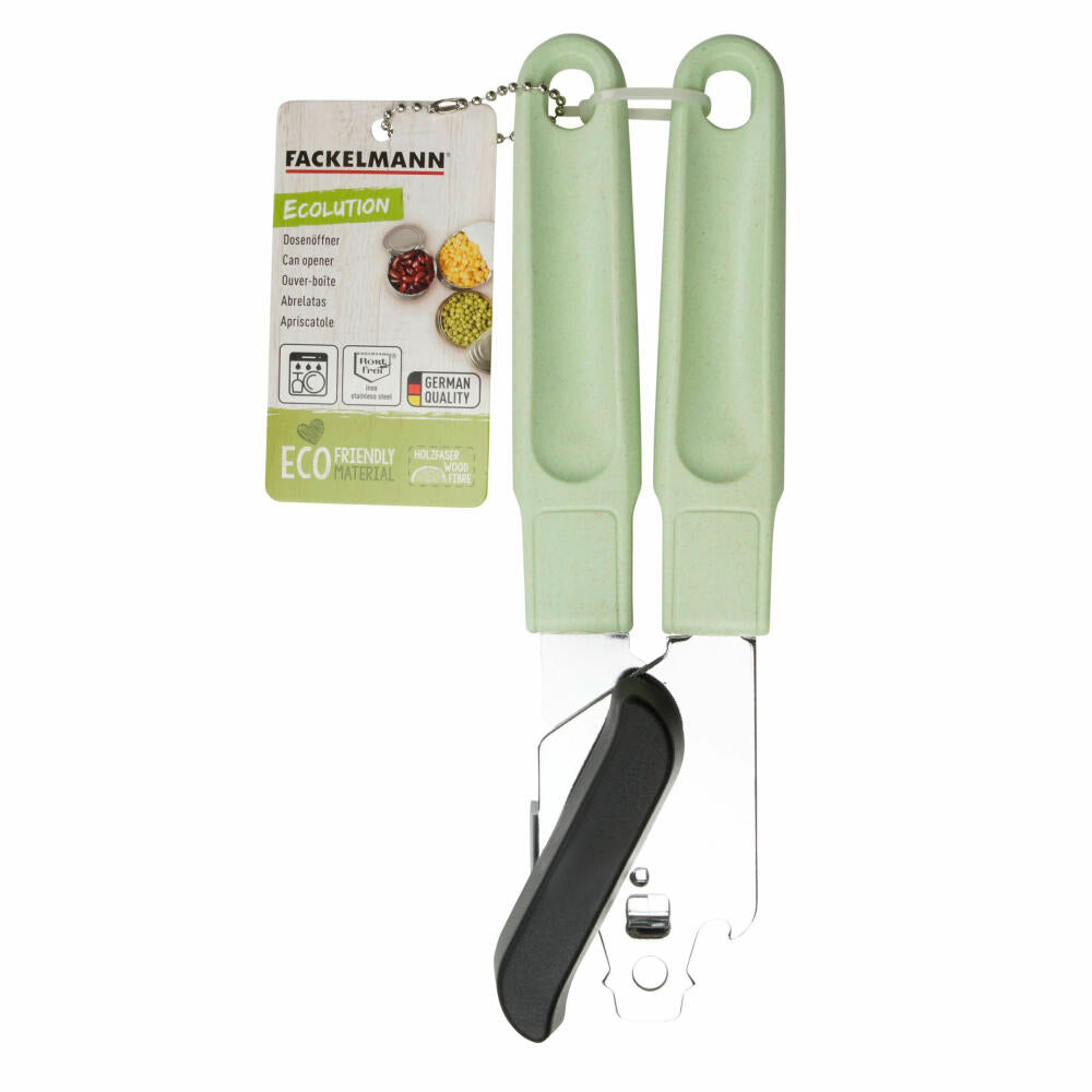 Fackelmann Can Opener Ecolution, can opener, material mix, mint green, 21 cm, 33074