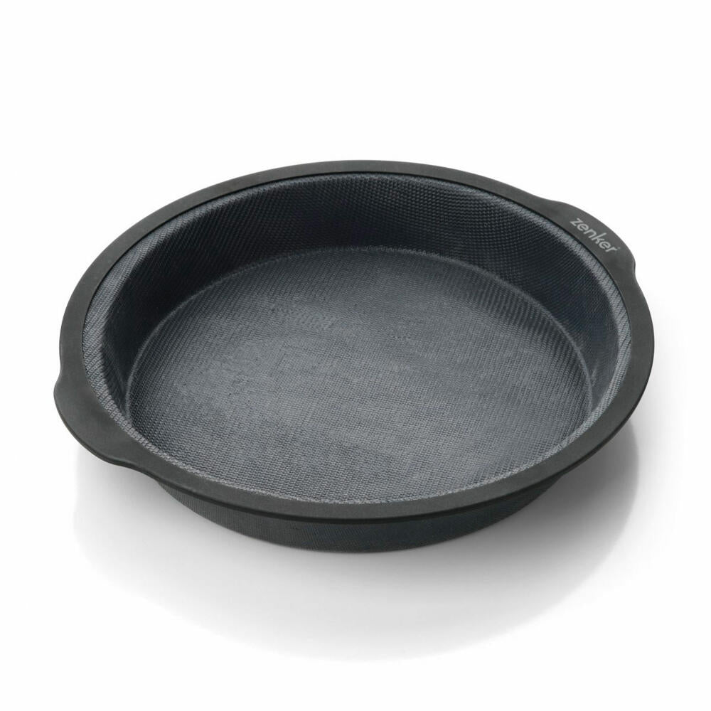 Fackelmann Zenker Baking Pan Excellence round, silicone baking pan, nylon, black, 30 cm, 43571