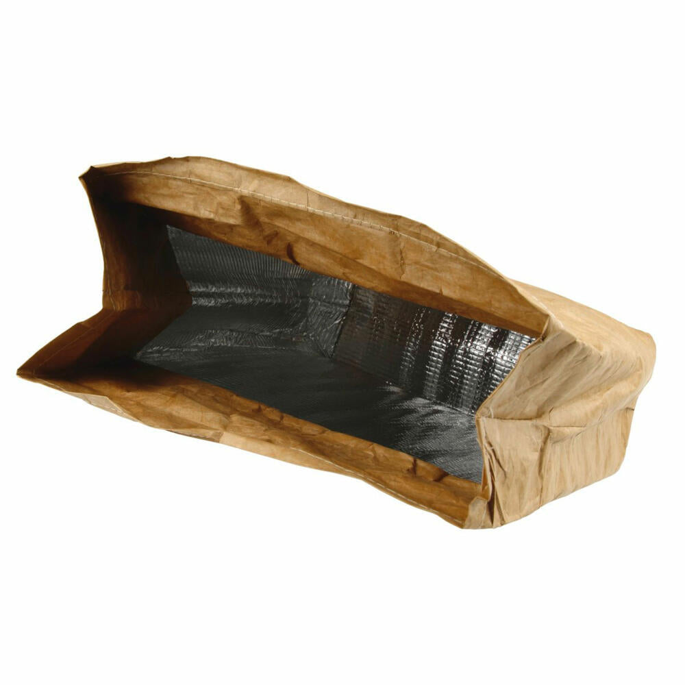 Fackelmann Lunchbag Papierlook, Frühstücksbeutel, isoliert, Tyvek, Braun, 30 x 21 cm, 47186