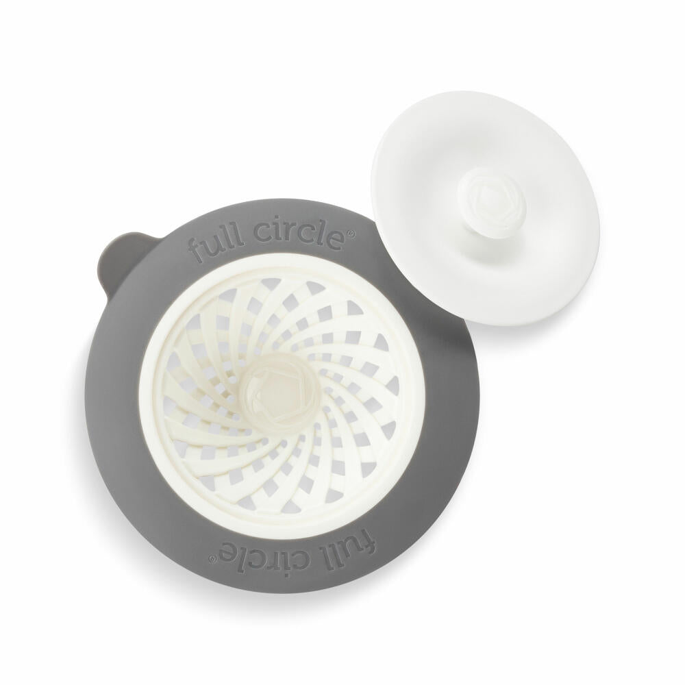 Full Circle Home Abtropfsieb Sinksational, verstellbarer Abflussaufsatz, Weiß, 11.4 cm, FC16402-KW