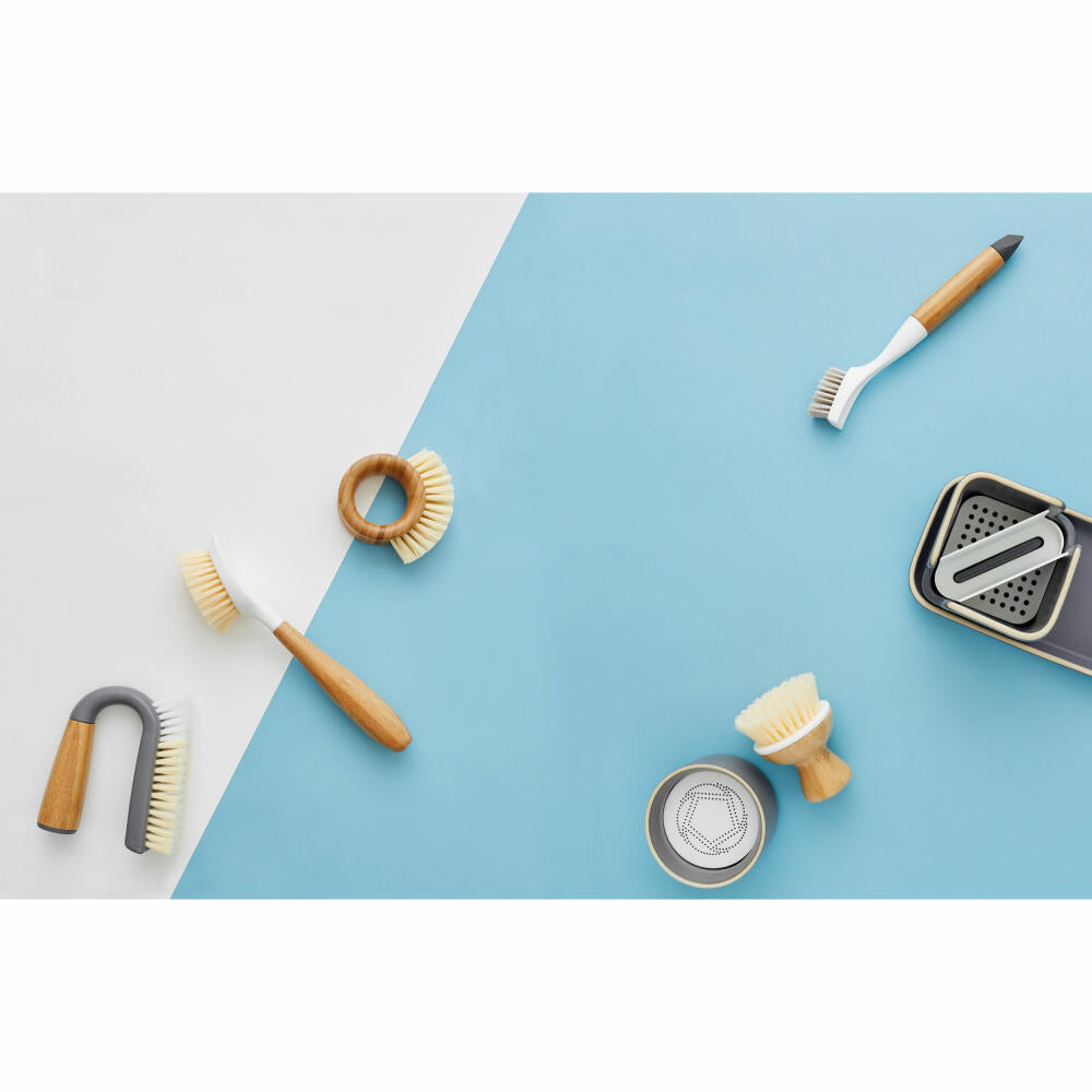 Full Circle Home Cleaning Brush Micro Manager, Crevice Brush, Bamboo, Recycled Plastic, FC17132W