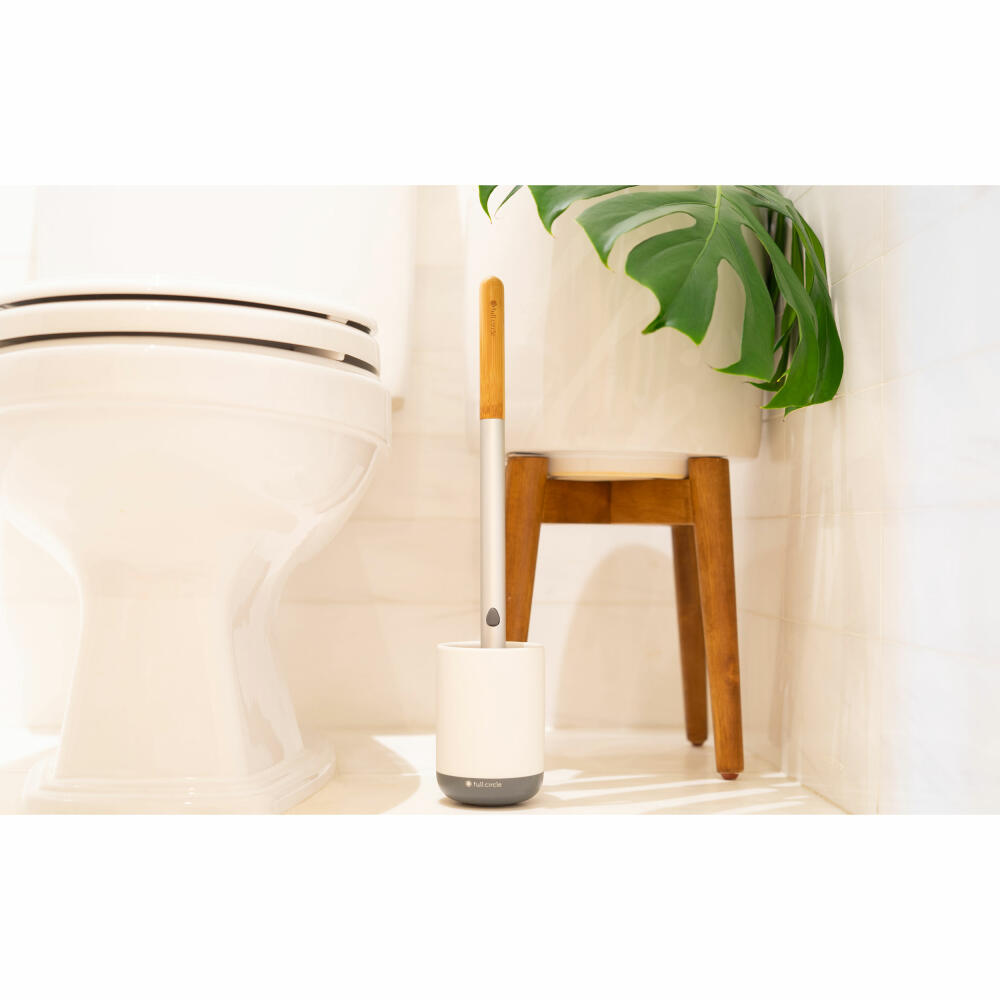 Full Circle Home Toilettenbürste Scrub Queen, WC-Bürste, Keramik, Kunststoff, Grau, FC18146W