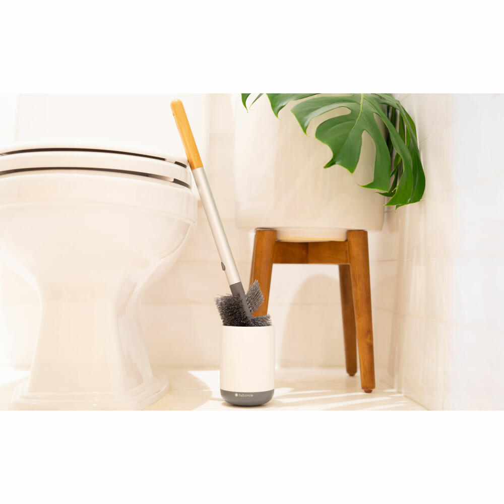 Full Circle Home Toilettenbürste Scrub Queen, WC-Bürste, Keramik, Kunststoff, Grau, FC18146W