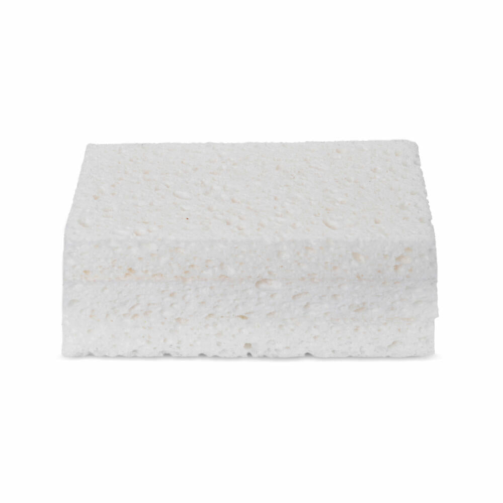 Full Circle Home Putzschwamm Plain Jane 3er Set, Schwämme aus pflanzlicher Cellulose, Weiß, FC19151D