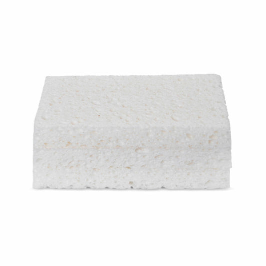 Full Circle Home Putzschwamm Plain Jane 3er Set, Schwämme aus pflanzlicher Cellulose, Weiß, FC19151D
